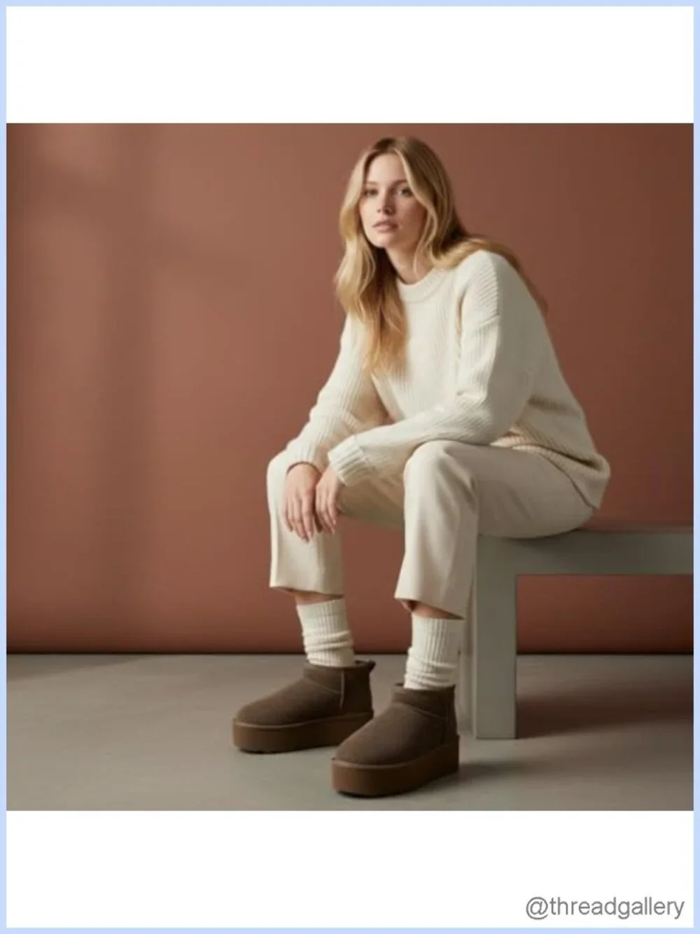 NEW Women's Platform Ankle Boots Genuine Suede Faux Fur Lining Memory Foam